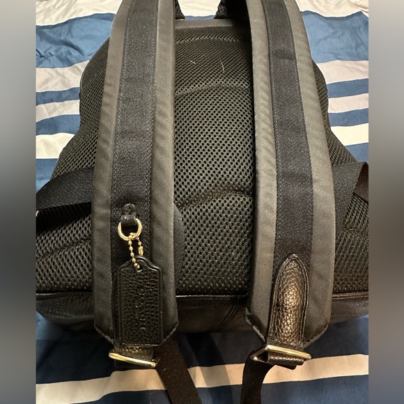 Coach Court Backpack in Signature Canvas Brown/Black - Picture 5 of 5